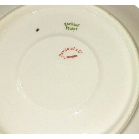 Haviland & Co Limoges France Saucers Multicolor Floral 2 Sets of 2~ Lot … - Picture 6 of 8